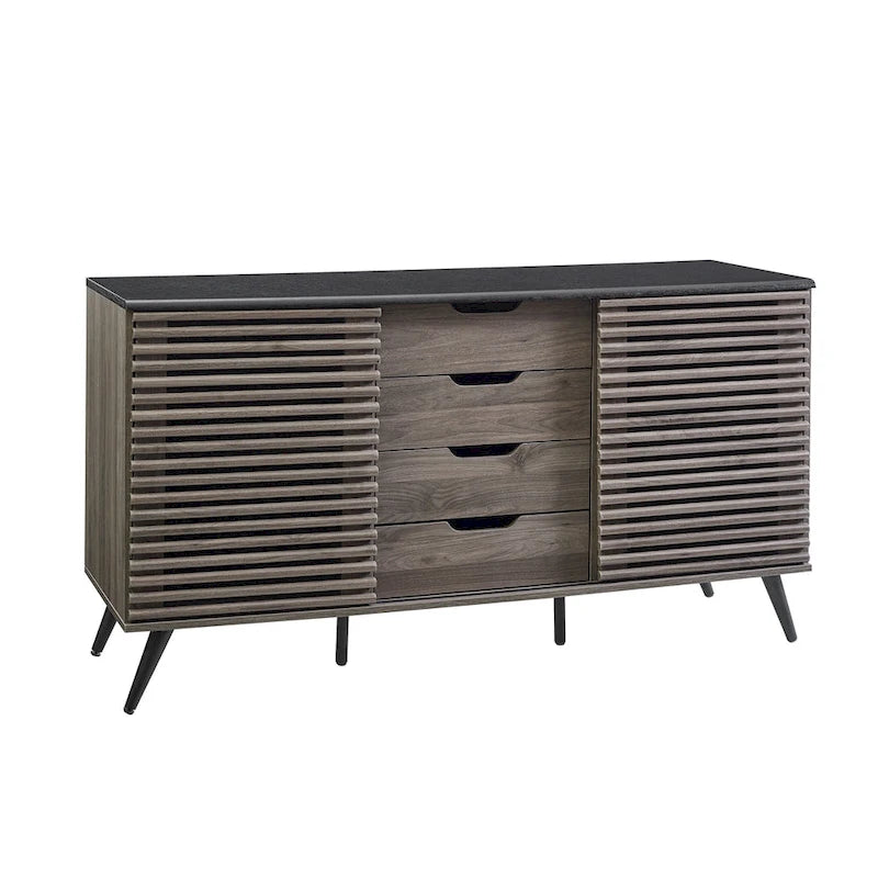 Sliding Slat Door Buffet