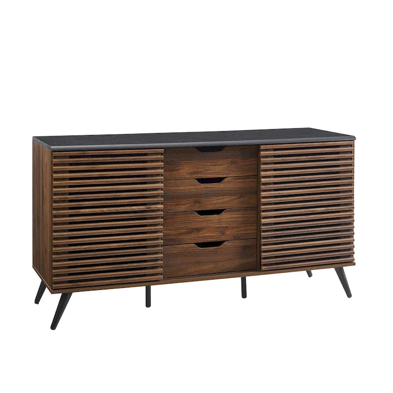 Sliding Slat Door Buffet