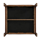 Pouf ottoman carré capitonné de 34, table basse ottomane en cuir avec cadre en bois d’hévéa