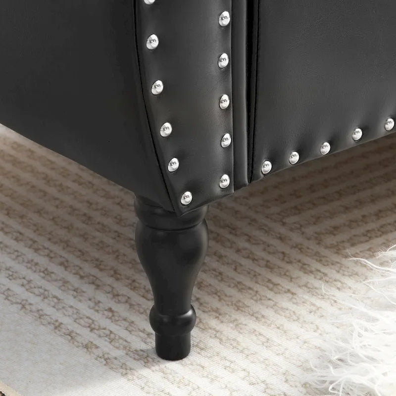 Velvet Rectangular Storage Ottoman Sofa Stool Bench