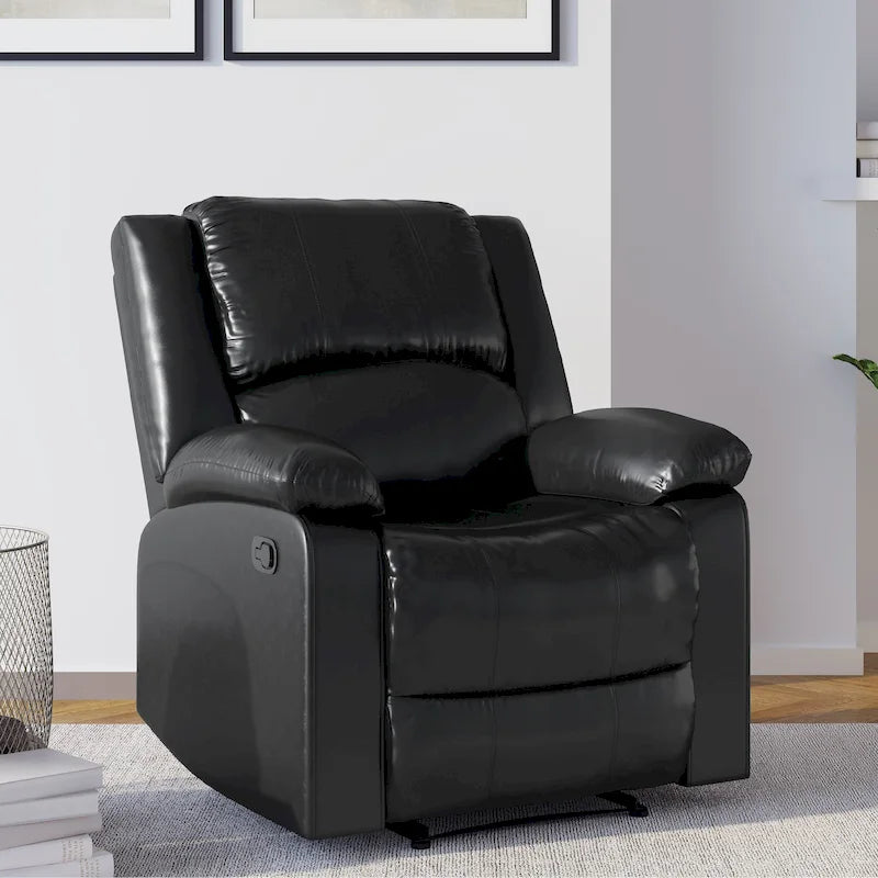 Fauteuil inclinable manuel en similicuir