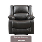 Fauteuil inclinable manuel en similicuir