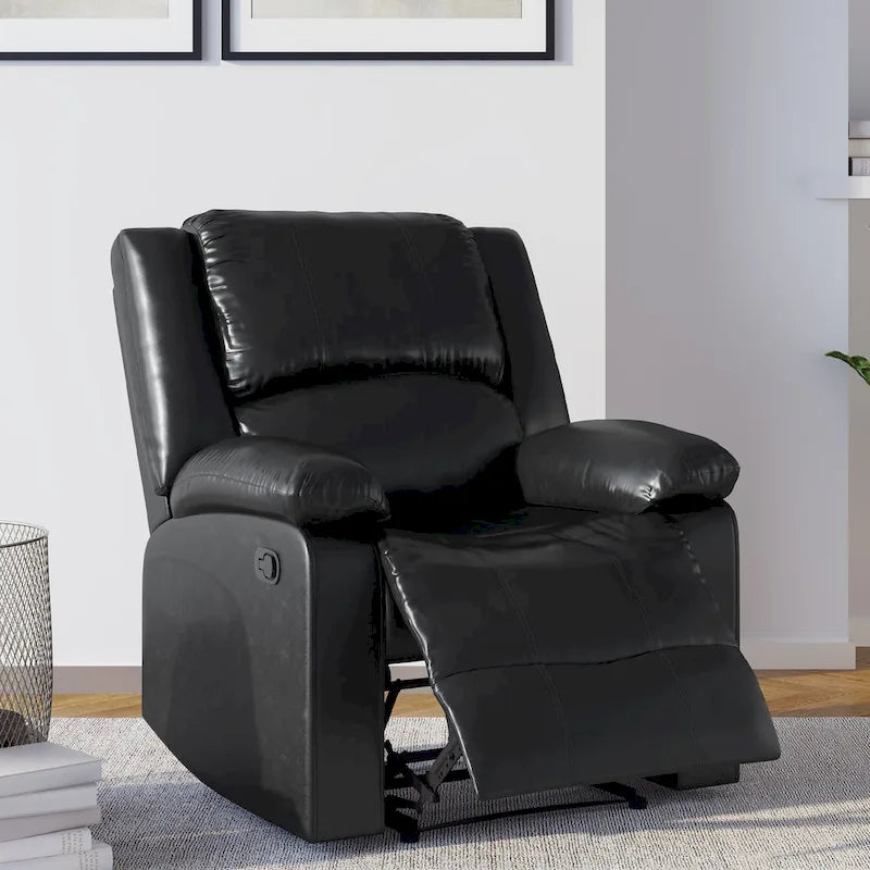Fauteuil inclinable manuel en similicuir