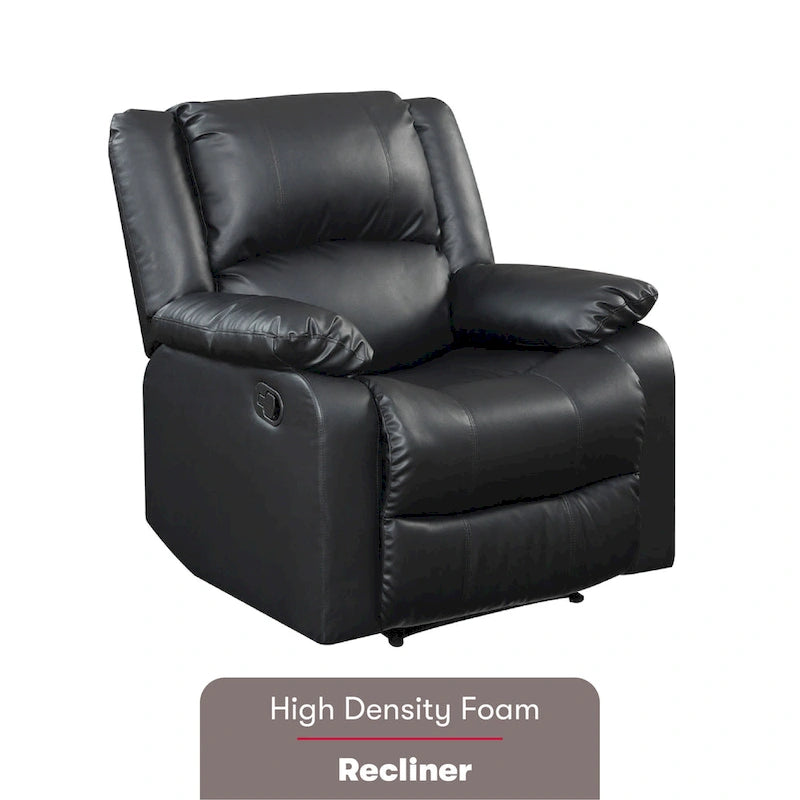 Fauteuil inclinable manuel en similicuir