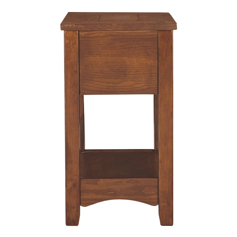 Beistelltisch aus Holz in Braun - 13 W x 22.13 D x 23.13 H