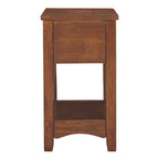 Beistelltisch aus Holz in Braun - 13 W x 22.13 D x 23.13 H