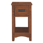Beistelltisch aus Holz in Braun - 13 W x 22.13 D x 23.13 H