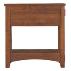 Beistelltisch aus Holz in Braun - 13 W x 22.13 D x 23.13 H