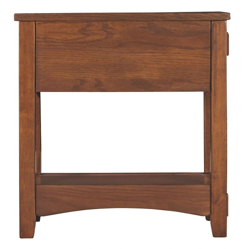 Beistelltisch aus Holz in Braun - 13 W x 22.13 D x 23.13 H