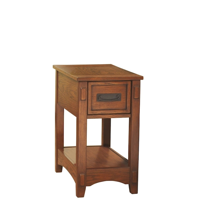 Beistelltisch aus Holz in Braun - 13 W x 22.13 D x 23.13 H