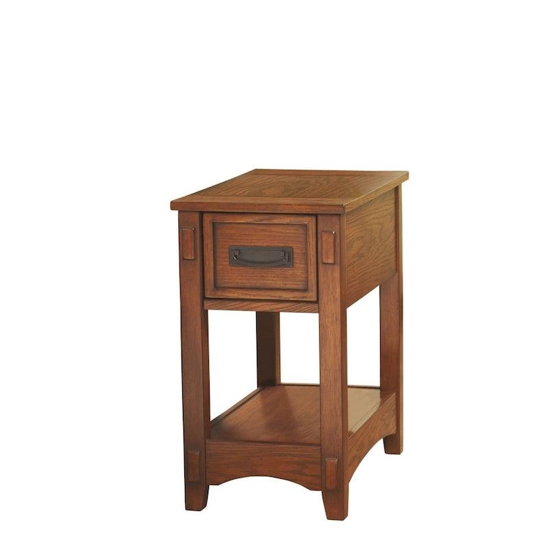 Beistelltisch aus Holz in Braun - 13 W x 22.13 D x 23.13 H