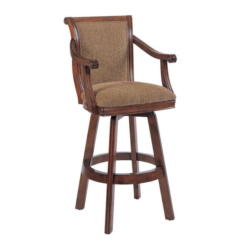 Barhocker Bordeaux Warm Cherry mit Drehfunktion, 30 Zoll