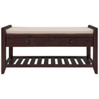 Aufbewahrungsbank für den Eingangsbereich mit gepolsterter Sitzfläche und Schubladen - 39L x 14W x 19.8H