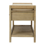 Aufbewahrungsbank für den Eingangsbereich mit gepolsterter Sitzfläche und Schubladen - 39L x 14W x 19.8H