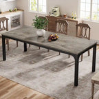 Dining Table for 6-8 Person, 78 inch Long Rectangular Kitchen Dining Table