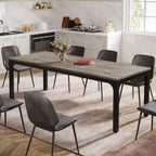 Table à manger pour 6 à 8 personnes, table rectangulaire de cuisine et de salle à manger de 78 pouces de long
