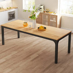 Table à manger pour 6 à 8 personnes, table rectangulaire de cuisine et de salle à manger de 78 pouces de long