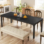 Table à manger pour 6 à 8 personnes, table rectangulaire de cuisine et de salle à manger de 78 pouces de long