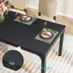 Table à manger pour 6 à 8 personnes, table rectangulaire de cuisine et de salle à manger de 78 pouces de long