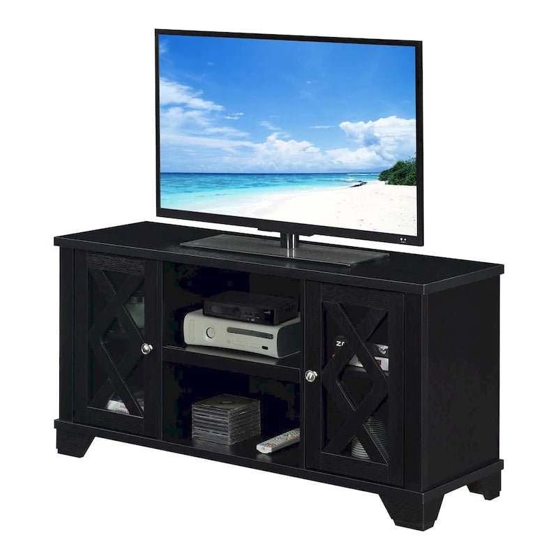 TV-Schrank mit Stauraumschränken und Regalen für Fernseher bis zu 55 Zoll