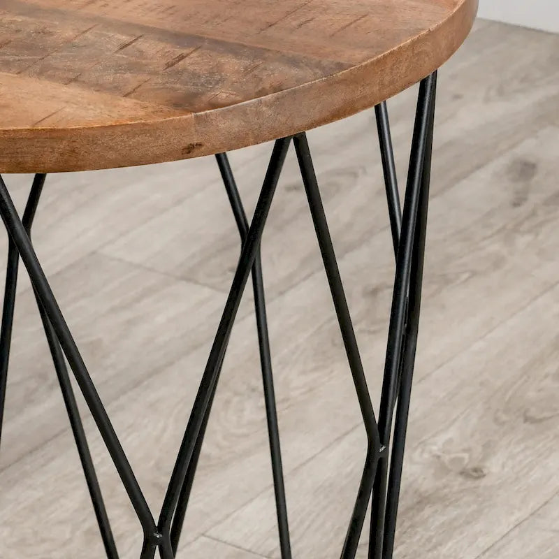 Tavolino rotondo geometrico Chester 24Hx20Wx20D