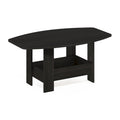 Simple Design Coffee Table with Storage Compartment, Espresso