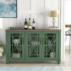 55 Zoll Küchenschrank im Vintage-Stil, Buffet- und Sideboard-Schrank - 55 Zoll Breite