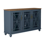 55 Zoll Küchenschrank im Vintage-Stil, Buffet- und Sideboard-Schrank - 55 Zoll Breite