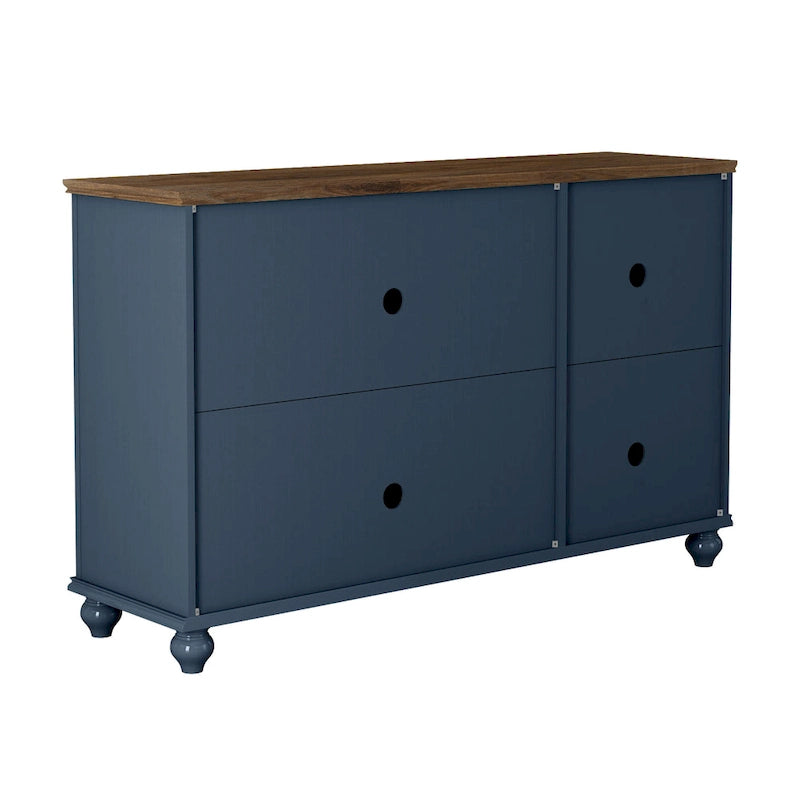 55 Zoll Küchenschrank im Vintage-Stil, Buffet- und Sideboard-Schrank - 55 Zoll Breite