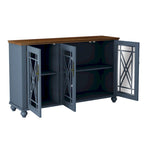 55 Zoll Küchenschrank im Vintage-Stil, Buffet- und Sideboard-Schrank - 55 Zoll Breite