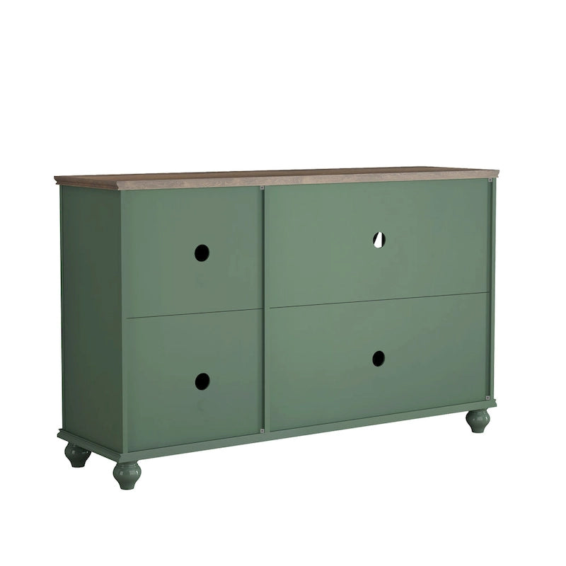 55 Zoll Küchenschrank im Vintage-Stil, Buffet- und Sideboard-Schrank - 55 Zoll Breite