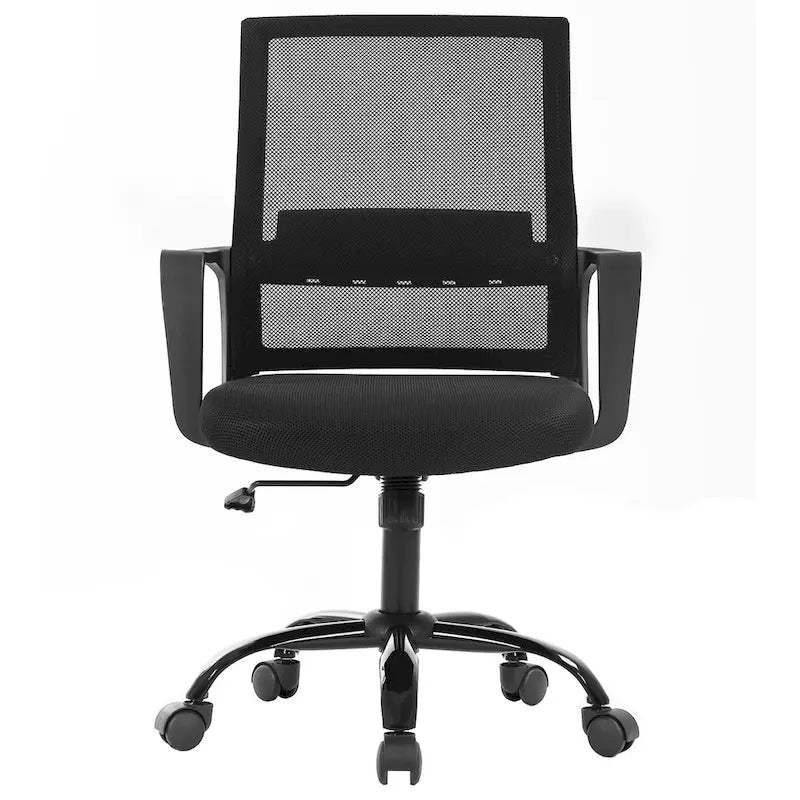 Nowoczesne ergonomiczne obrotowe krzesło biurowe z regulacją wysokości i podparciem lędźwiowym