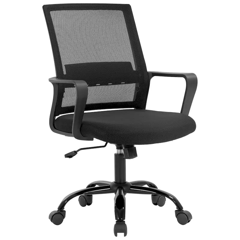 Nowoczesne ergonomiczne obrotowe krzesło biurowe z regulacją wysokości i podparciem lędźwiowym