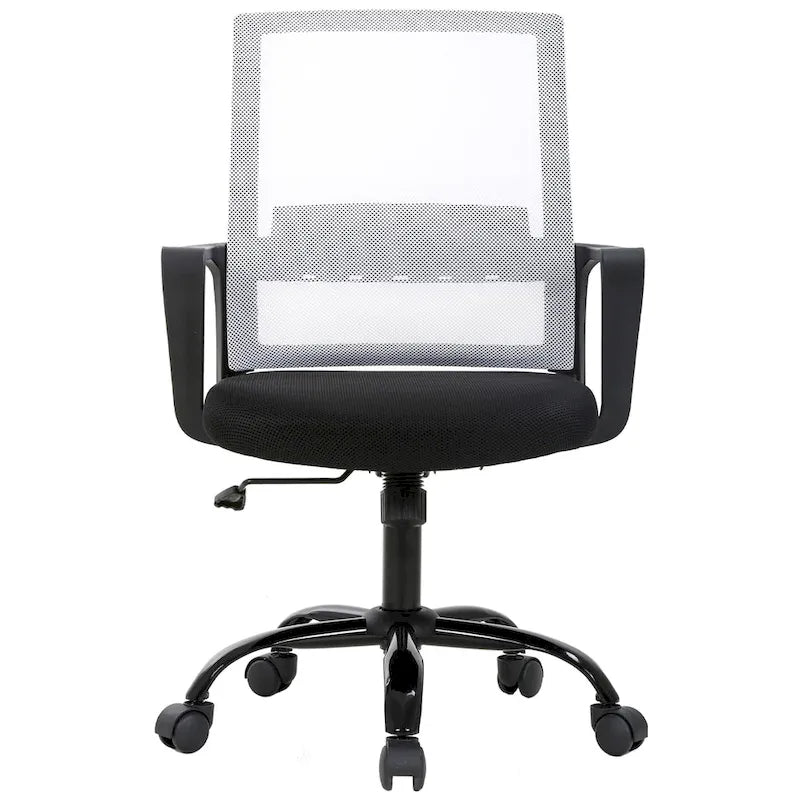 Nowoczesne ergonomiczne obrotowe krzesło biurowe z regulacją wysokości i podparciem lędźwiowym